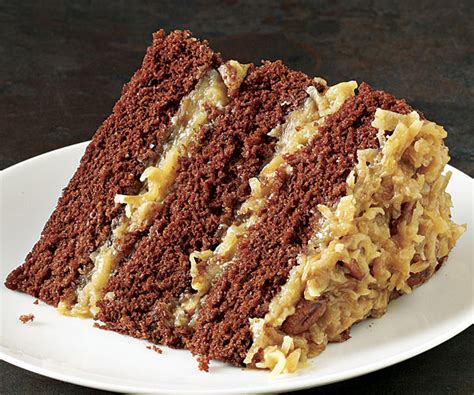 Allow chocolate to melt while you combine the sugar, flour, baking powder, baking soda, and salt in a separate bowl. German Chocolate Cake - Cook Diary