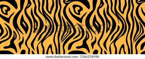 Tiger Skin Seamless Pattern Vector Printing Stock Vector Royalty Free
