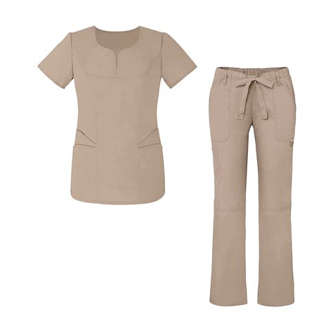 fashion colors designs stretch uniforms suits sets women nurse medical scrubs comfortable