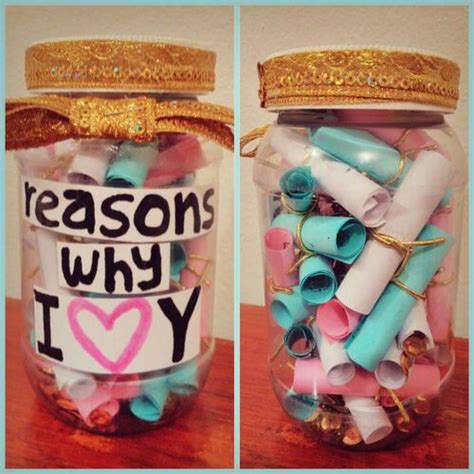 Reasons Why I Love You Diy Jar Cute Best Friend Ts Presents For
