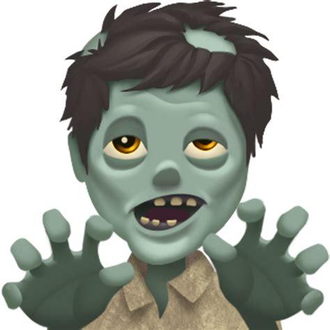 Download Hd Zombie Emoji Zombie Png Transparent Png Image
