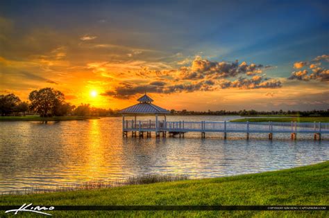 Port St Lucie Sunset At Tradition Lake
