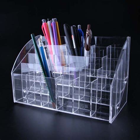 Storage Boxes Makeup Brush Nail Pen Pencil Holder Desk Container Empty