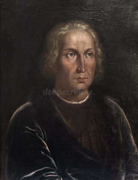 Portrait Of C Columbus Europa Cept Editorial Image Image Of