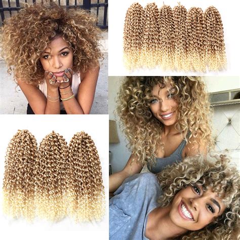 Amazon Com Inch Marlybob Crochet Hair Small Packs Lot Crochet Braids Jerry Curly Hair