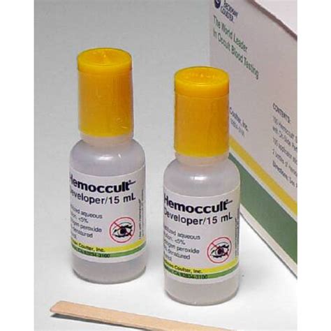 Medicare covers screening fecal occult blood tests once every 12 months if you're 50 or older, if you get a referral from your doctor, physician assistant, nurse. Hemoccult Developer Solution, Fecal Occult Blood Test - 62115