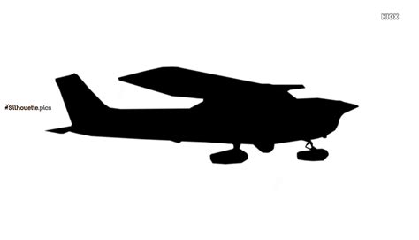 Cessna 172 Airplane Silhouette Vector Clipart Images Pictures