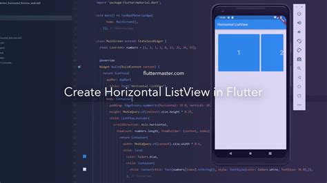 How To Create Horizontal Listview In Flutter App Scrollable Listview In