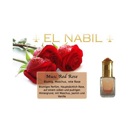 Renforcée par la délicatesse olfactive de la rose, elle se caractérise par une noblesse extrême, pour un sillage raffiné. Musc Red Rose 5ml Parfüm - El-Nabil - www.El-Musc.de ...