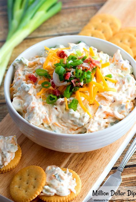 Learn about which appetizer preparations qualify as crowd pleasers and are ridiculously easy. Million Dollar Dip | Melissas southern style kitchen, Appetizer recipes, Appetizer menu