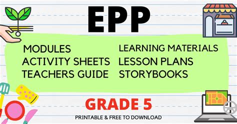 Epp Grade 5 Module 4 Answer Key 3rd Quarter Self Learning Modules Slm