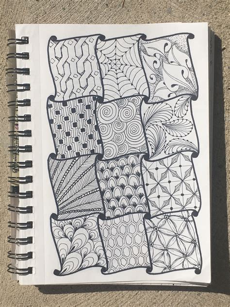 Easy Patterns To Draw Easy Zentangle Patterns Doodle