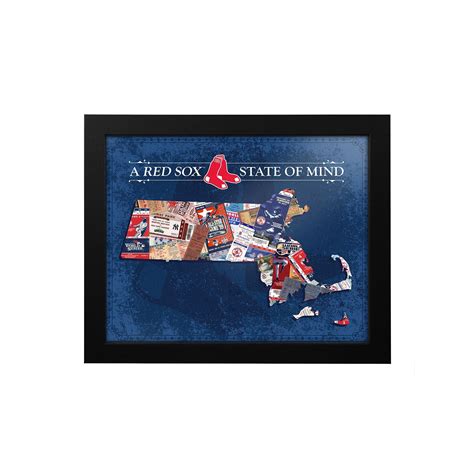 Boston Red Sox Massachusetts State of Mind Framed Wall Art | Framed wall art, Framed prints ...