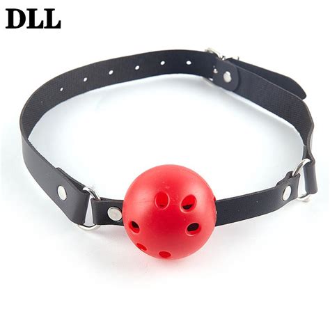 Pu Leather Band Mouth Gag Female Oral Fixation Mouth Stuffed Ball Sex