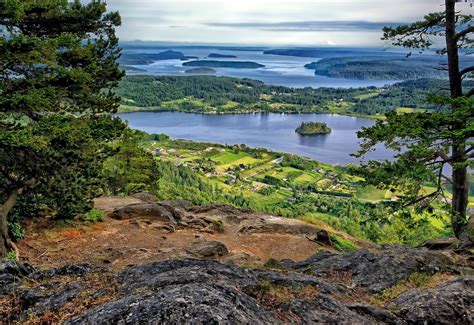 View From Mt Erie On Fidalgo Island Just South Of Anacortes Lake