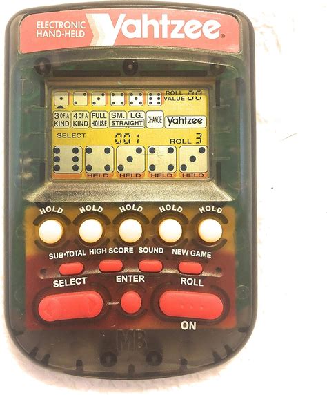 Yahtzee Gold Electronic Handheld Game Toys And Hobbies Games