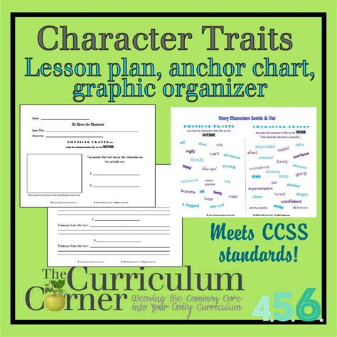 Exploring Character Traits (versus Physical Traits) - The Curriculum Corner 4-5-6