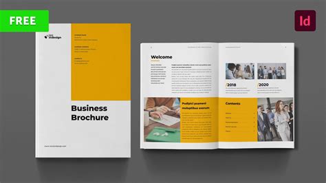 Free Brochure Template For Indesign Youtube
