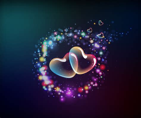 3d Hearts Wallpapers 960x800 164056
