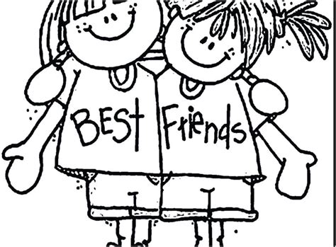 Best Friend Coloring Pages At Free Printable