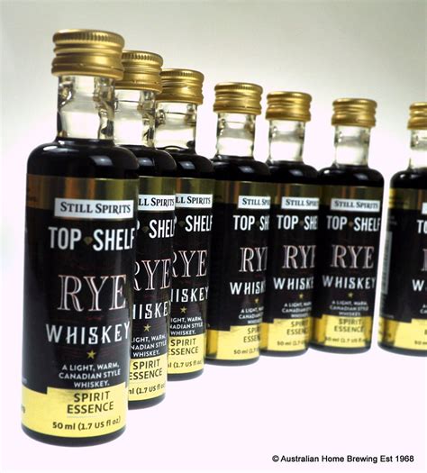 20x Still Spirits Top Shelf Rye Whiskey Essence Homebrew Spirit