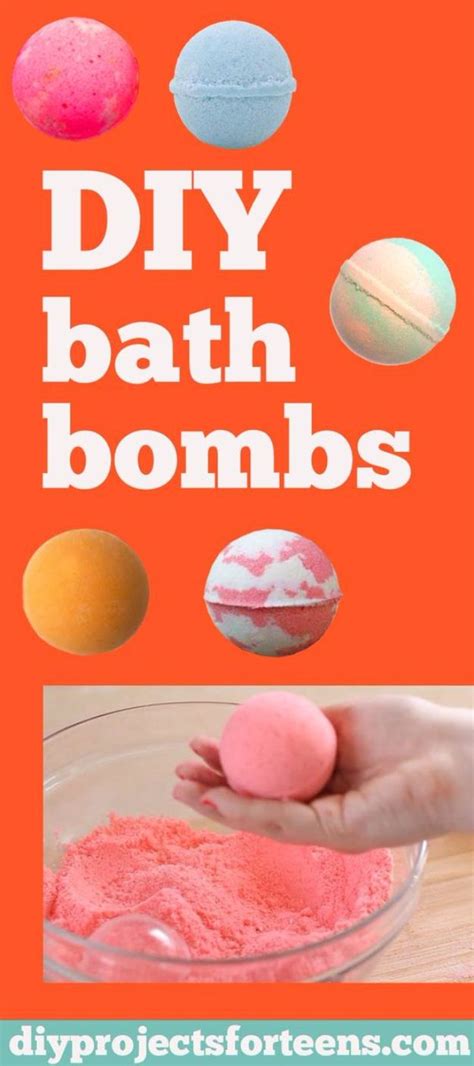 75 Cool Diy Projects For Teenagers Diy Lush Bath Bombs