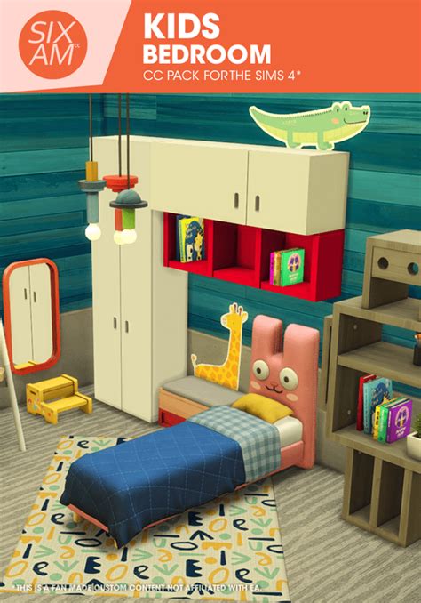 Kids Bedroom Cc Pack For The Sims 4 Sixam Cc On Patreon In 2022