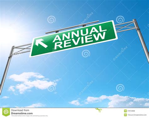 Annual review concept. stock illustration. Illustration of reporting ...
