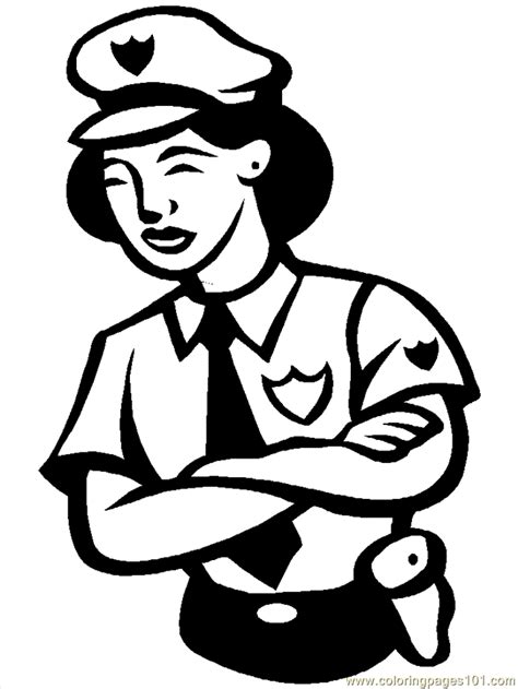 Printable Police Coloring Pages Coloring Home