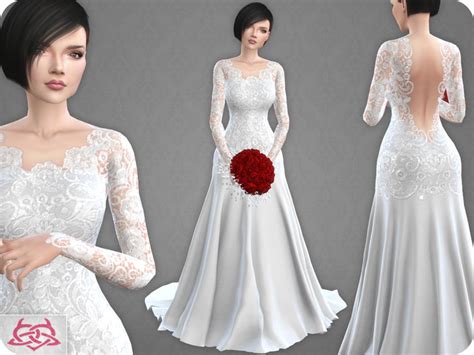 Sims 4 Ccs The Best Wedding Dress 10 Original Mesh By Colores Urbanos