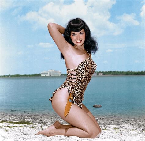 Sweet Bettie Bettie Page Full Color Pin Up Girl Photo Etsy