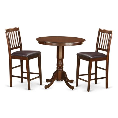 3 Piece Counter Height Table Sets Tribecca Home Nova Espresso 3 Piece Kitchen Counter Height