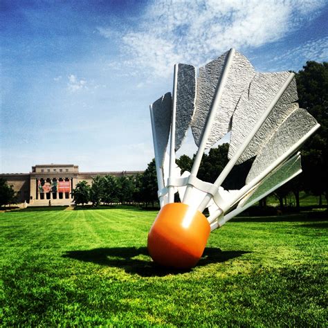 Lawn Art In The Sculpture Garden At Nelson Atkins Museum In Kansas City