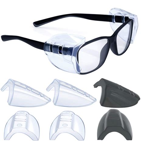 3 Pairs Safety Glasses Side Shieldsslip On Clear Side Shieldsfits