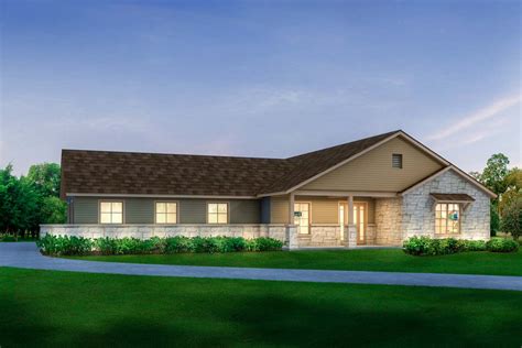Handsome Modern Texas Ranch House Plan 430017ly Architectural