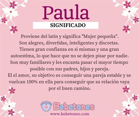 Paula Significado Del Nombre Paula Nombres Y Significados My Xxx Hot Girl