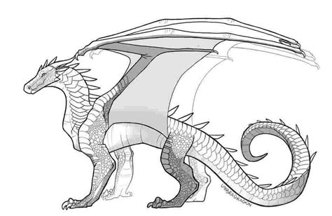 Dragon Coloring Pages Wings Of Fire Wings Of Fire Dragon Head Outline