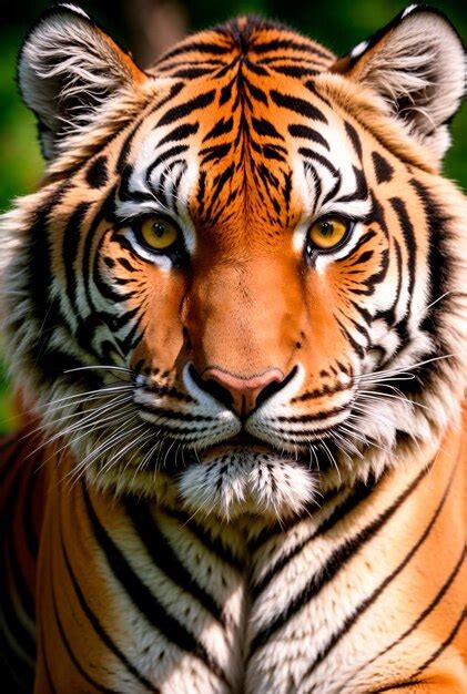 Premium Ai Image Close Up Capture Of Wild Tiger Portrait Looking