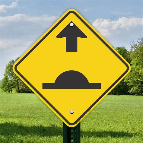 Speed Bump Ahead Graphic Speed Bump Signs And Slow Signs