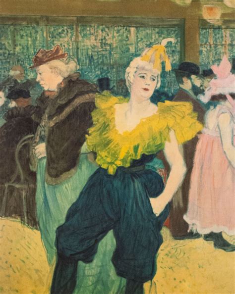 Le Clownesse Au Moulin Rouge Henri De Toulouse Lautrec Rue Royale