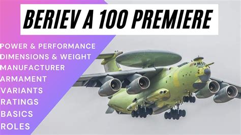 Beriev A 100 Premiere Every Specifications You Need To Know Youtube