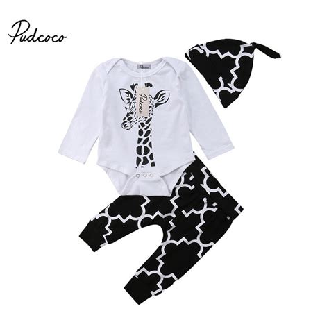 Pudcoco Infant Baby Boy Girl Casual Autumn Clothes Sets Cute Girls Boys