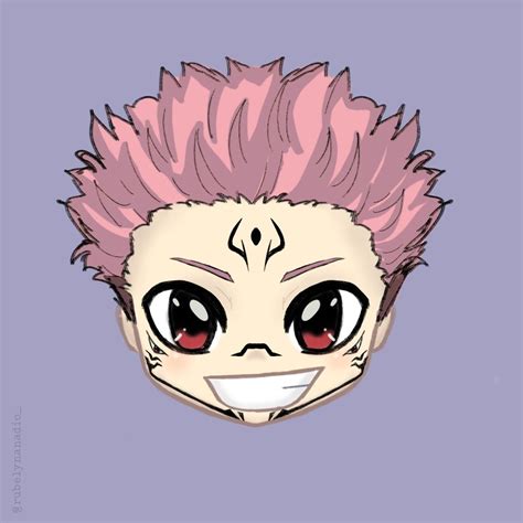 Sukuna Jujutsu Kaisen Anime Drawings Chibi Anime