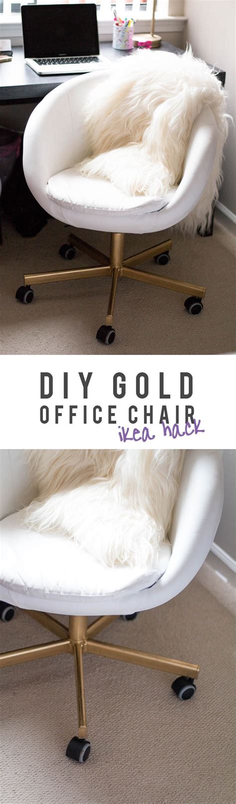Take An Ikea Skruvsta Swivel Chair From Drab To Fab With A Little Gold