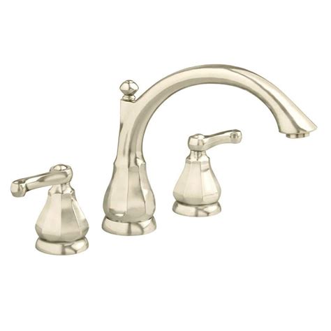 American Standard Dazzle 2 Handle Deck Mount Roman Tub Faucet Trim Kit Only In Satin Nickel