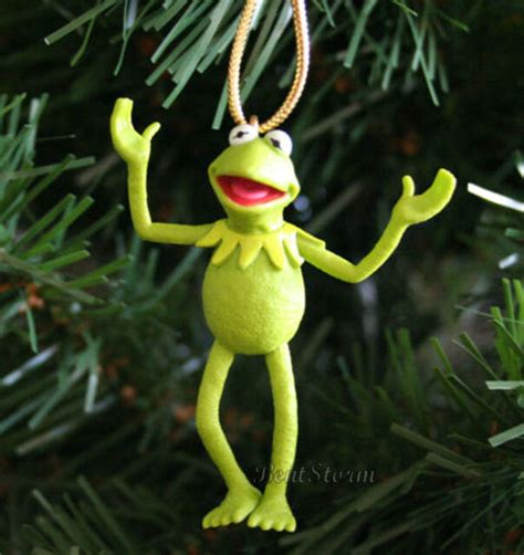 Custom Disney Muppets Kermit Frog Arms Christmas Ornament Sesame Street
