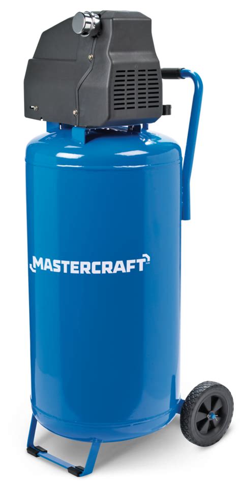 Mastercraft 26 Gallon Oil Free Portable Vertical Air Compressor 135