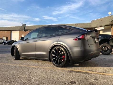 Tesla Model X Midnight Grey Full Suntek Matte Ppf Ultra Wrap Cquartz