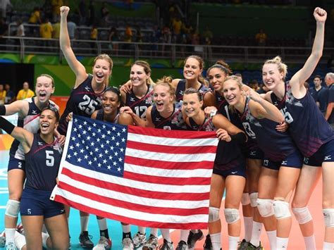 Team Usa Players Captured Bronze In Womens Team Volleyball Olympic