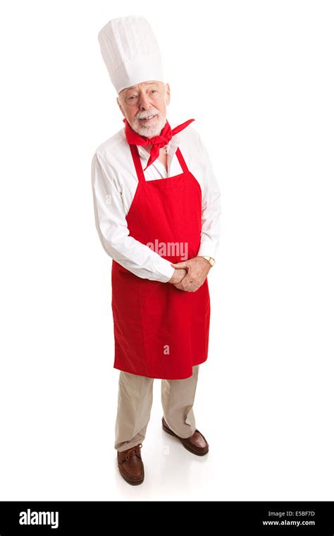 Chef Isolated On White Full Body View Stock Photo Alamy